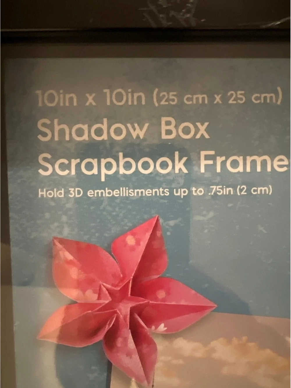 10in x 10in Shadow Box Scrapbook Frame